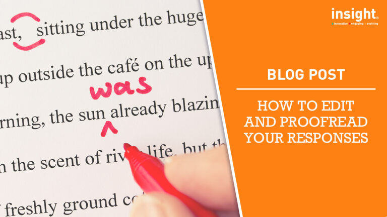 How to edit and proofread your responses