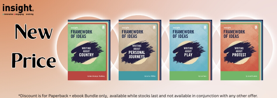 Banner image containing details of the 50 percent discount promotion for Insight Framework of Ideas titles