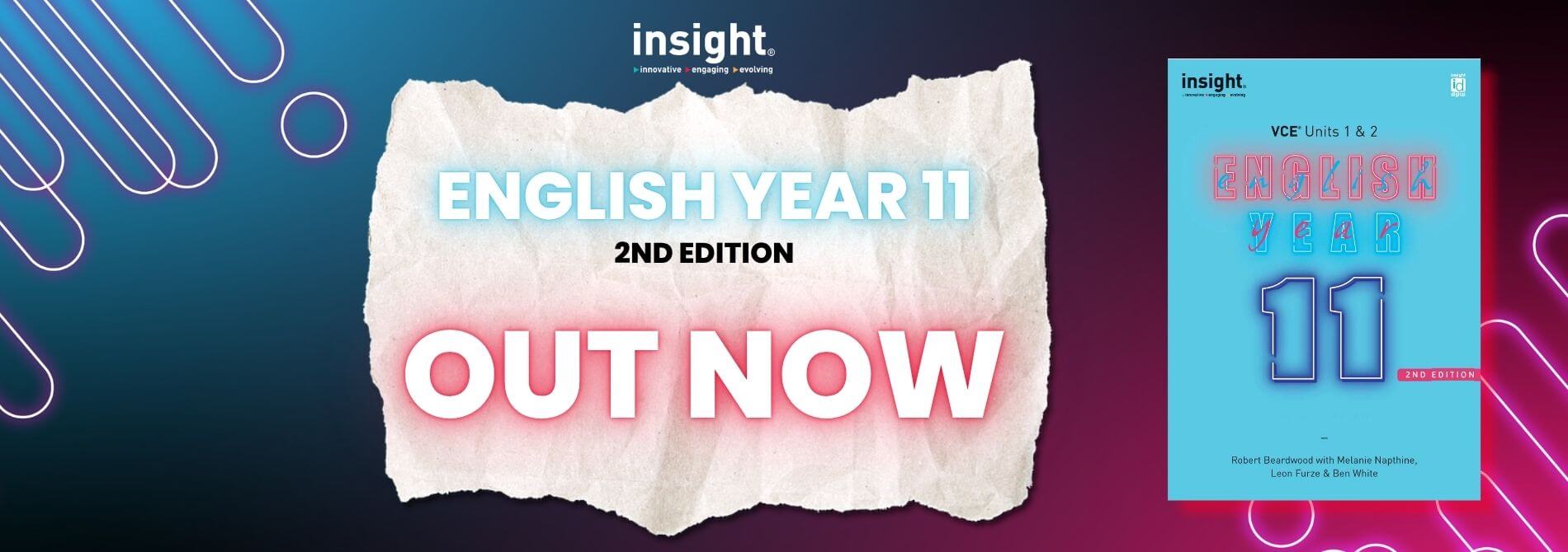 Banner image - Insight's English Year 11 2nd Edition Out Now!