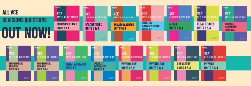 Banner Image: VCE Revision Questions - Out Now!
