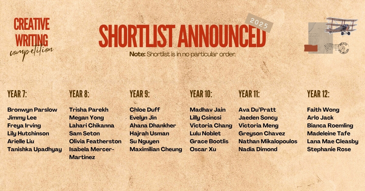 Insight Creative Writing Competition Shortlist.