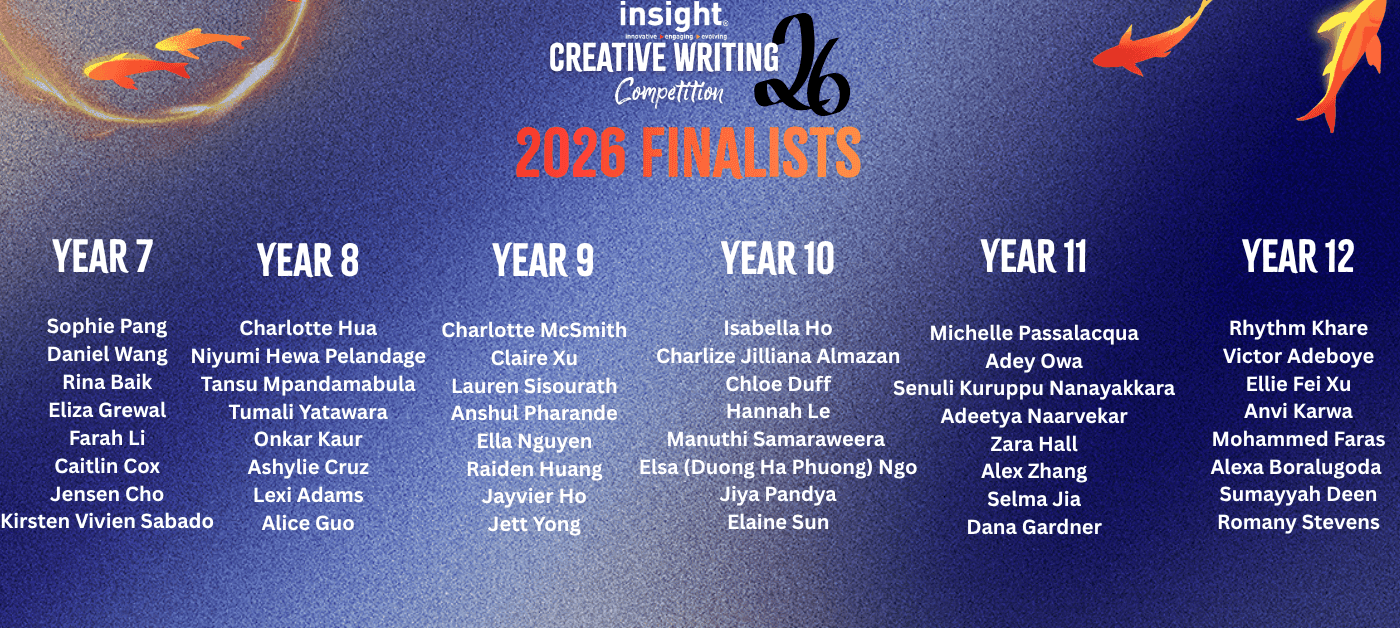 2026 Insight Creative Writing Competition Finalists