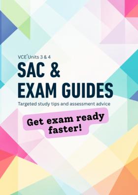 Get exam ready faster with Insight's SAC & Exam Guides for VCE Units 3 & 4