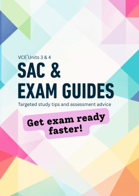Get exam ready faster with Insight's SAC & Exam Guides for VCE Units 3 & 4